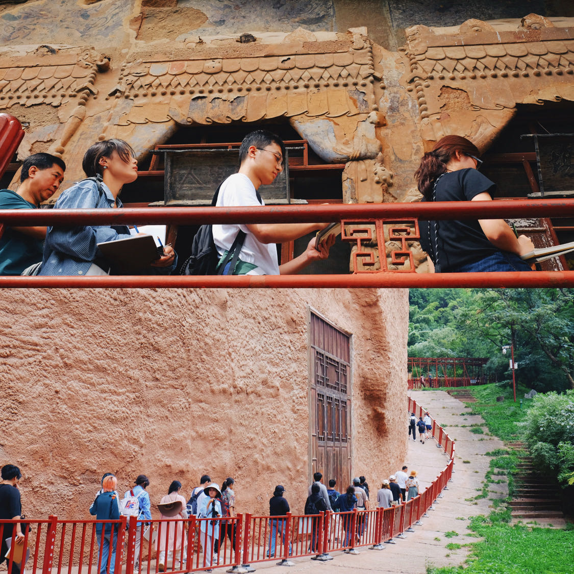 20240911-乐动平台美术学院《专业考察》课程开设30周年专题研讨会举行-师生一行前往麦积山石窟实考察-胡思凡.jpg